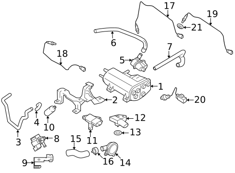 Emission Components for 2009 Volvo S80 #0
