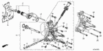 24271RWE000 - Transmission - Automatic: SHAFT, SHIFT FORK for Honda Image
