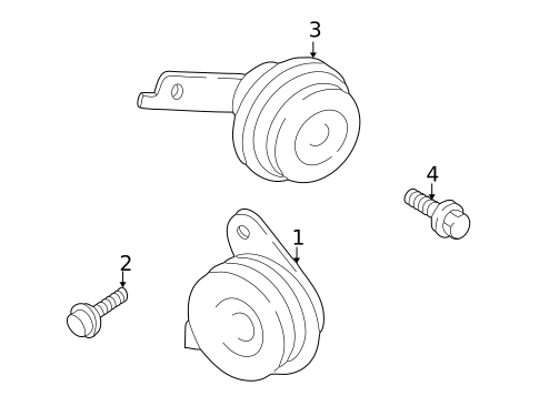 Horn for 2003 Toyota Prius #0