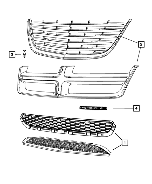 Grilles for 2011 Chrysler 200 #0