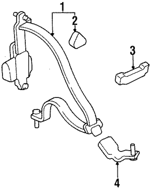 4824SX0A04ZC - : Lap &amp; Shoulder Belt for Honda Image