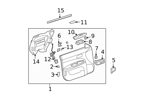 Interior Trim - Front Door for 2008 Buick LaCrosse #0
