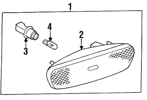 Side Marker Lamps for 1995 INFINITI Q45 #1