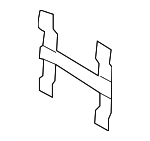 31391626 - Body: License Bracket for Volvo: 240, 244, 245, 740, 760, 780, 850, 940, 960, C30, C70, S40, S60, S60 Cross Country, S70, S80, S90, V50, V60, V60 Cross Country, V70, V90, XC60, XC70, XC90 Image