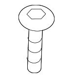 986116 - Body: Bumper Cover Screw for Volvo: 760, C30, C40 Recharge, C70, EC40, EX30, EX90, S40, S60, S60 Cross Country, S80, S90, V50, V60, V60 Cross Country, V70, V90, V90 Cross Country, XC60, XC70, XC90 Image