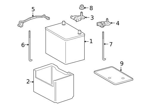 Battery for 2017 Toyota Sequoia #0