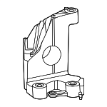 PAD199603 - : Suspension Sub-Frame Reinforcement Bracket for Porsche: Macan Image