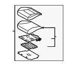 88100G3210PKE - Body: Seat Cushion for Hyundai: Elantra GT Image