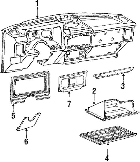 Instrument Panel for 1984 Mercury Lynx #0