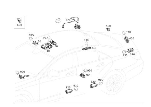 Interior Lamps, Plug Socket in Loading Compartment for 2018 Mercedes-Benz S63 AMG #0