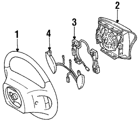 Steering Wheel & Trim for 1997 Ford Thunderbird #0