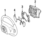F6SZ3600AAF - Steering: Steering Wheel for Ford Image