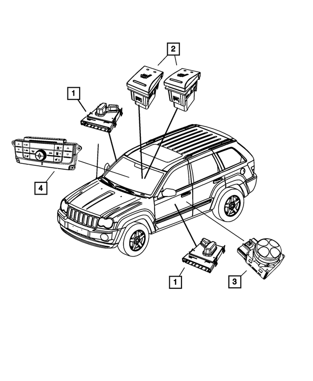 68111110AR - Electrical: A/c And Heater Control for Mopar Image
