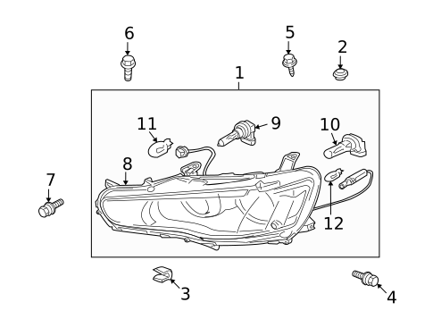 Bulbs - Chassis for 2010 Mitsubishi Lancer #0