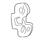 22596928 - Body: Striker Anchor Plate for Chevrolet: Cavalier | Oldsmobile: Achieva | Pontiac: Grand Am, Sunfire Image