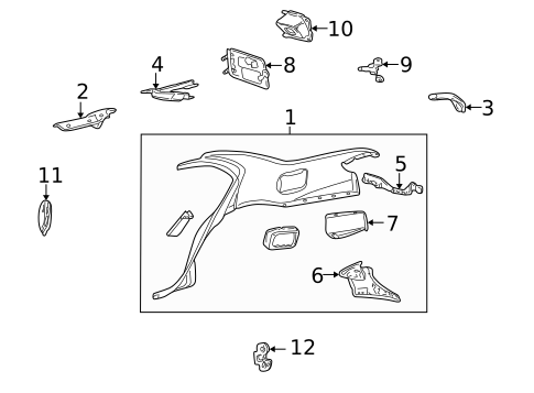 Quarter Panel & Components for 1998 Pontiac Sunfire #1