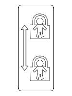 2198171520 - Body: Child Lock Label for MB Vans Image