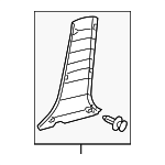 6241307010C0 - Body: Lower Center Pillar Trim for Toyota: Avalon Image