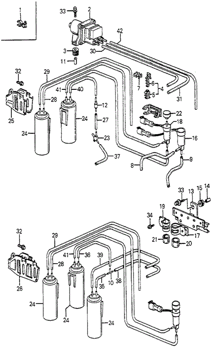 Vacuum Tank - Tubing for 1984 Honda Accord #0