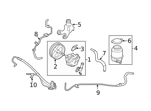 Pump & Hoses for 2007 Toyota Camry #0