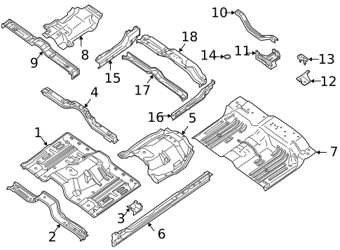 Floor - Cab for 2010 Nissan TITAN #0
