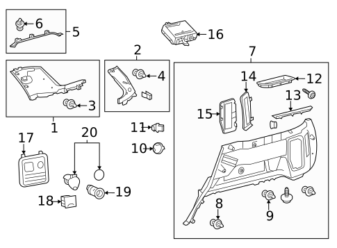 Interior Trim - Quarter Panels for 2016 Toyota 4Runner #0