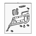 6473035130C0 - Body: Lower Quarter Trim for Toyota: 4Runner Image