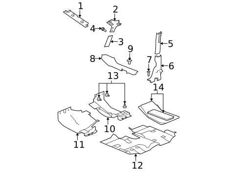 Interior Trim - Pillars for 2018 Jeep Wrangler JK #0