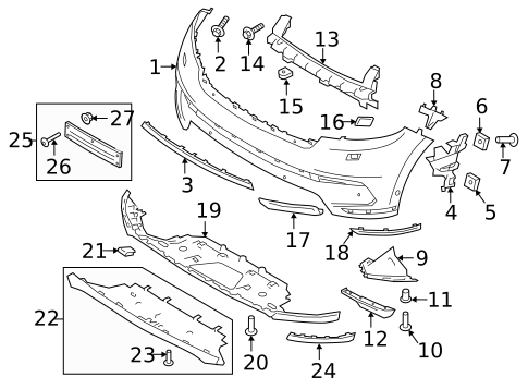 Bumper & Components - Front for 2019 Land Rover Range Rover Velar #0
