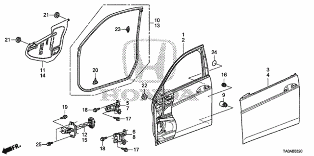 Front Door Panels for 2012 Honda Accord #0