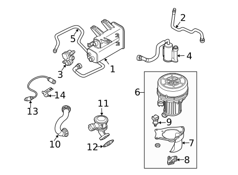Emission Components for 2008 BMW Z4 #0