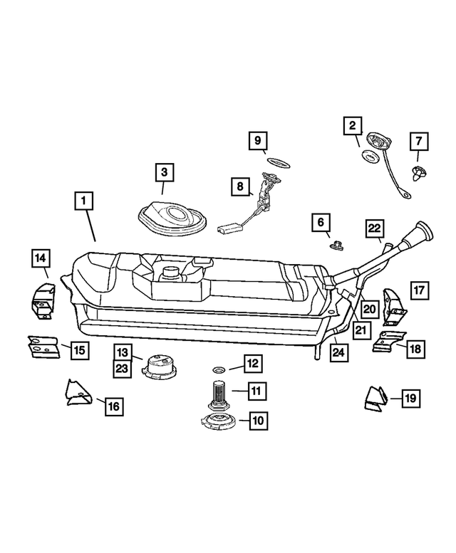 5097420AA - : Fuel Tank for Mopar Image