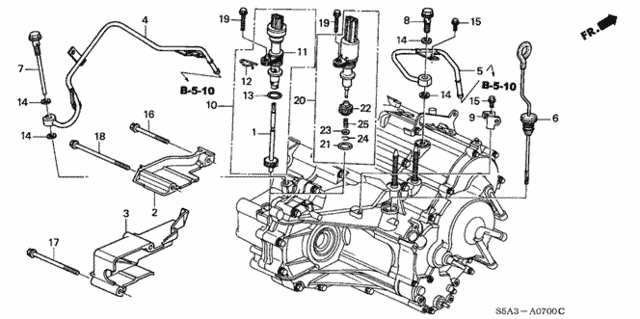AT ATF Pipe - Speedometer Gear for 2003 Honda Civic #0
