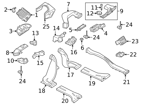 Ducts for 2025 Audi A5 Sportback #0