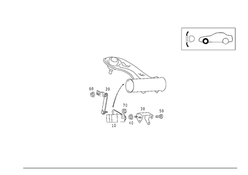 Regulation of Dynamic Headlamp Range Control, Front for 1999 Mercedes-Benz SLK230 #0