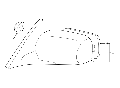 Outside Mirrors for 2008 Toyota Solara #0