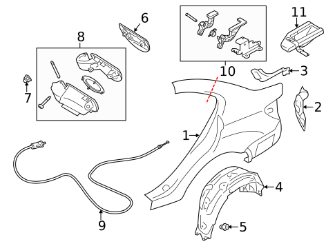Quarter Panel & Components for 2015 Subaru WRX STI #0