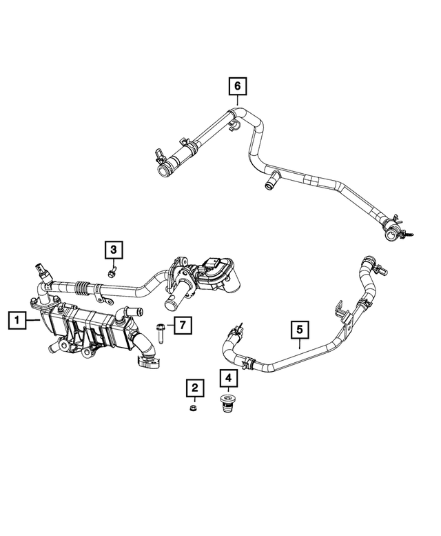 68298443AB - Cooling: Supply Tube Hose for Mopar Image