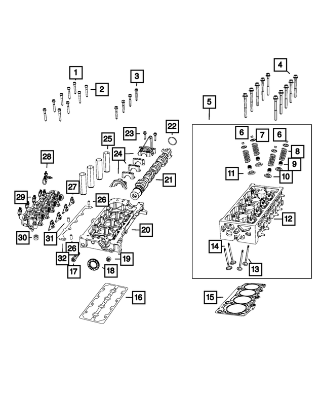 68119645AA - 1.4L Turbo; Engine: Bolt, Mounting, Outer for Mopar Image