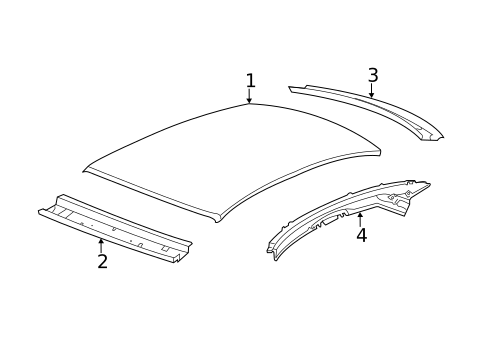Roof & Components for 2012 Cadillac CTS #0