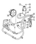 52088718AD - : Power Steering Reservoir Hose, Reservoir To Pump for Mopar Image
