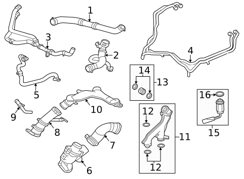Hoses & Pipes for 2014 Jaguar F-Type #0