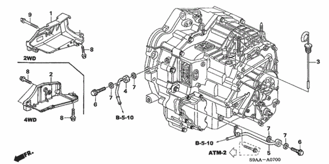 ATF Pipe for 2006 Honda CR-V #0