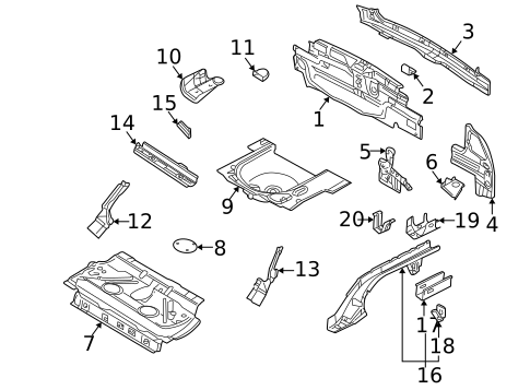 Rear Body for 2005 Volkswagen Golf #0