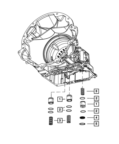 Valve Body, Accumulator, Solenoid and Parking Sprag for 2011 Jeep Wrangler #2