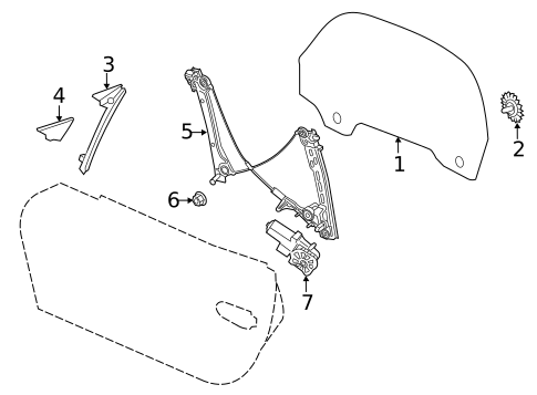 Glass - Door for 2016 Porsche Boxster #0