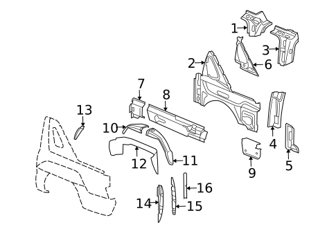 Inner Components for 2004 Chevrolet Avalanche 2500 #0