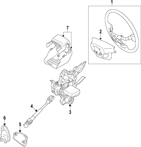 Steering Column for 2019 Toyota Yaris #0