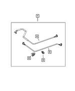 57009152AA - Fuel and Accelerator Pedal: Fuel Supply Tube for Mopar Image