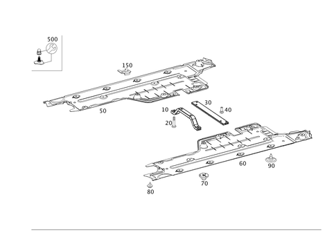 Front Floor for 2013 Mercedes-Benz SL550 #0